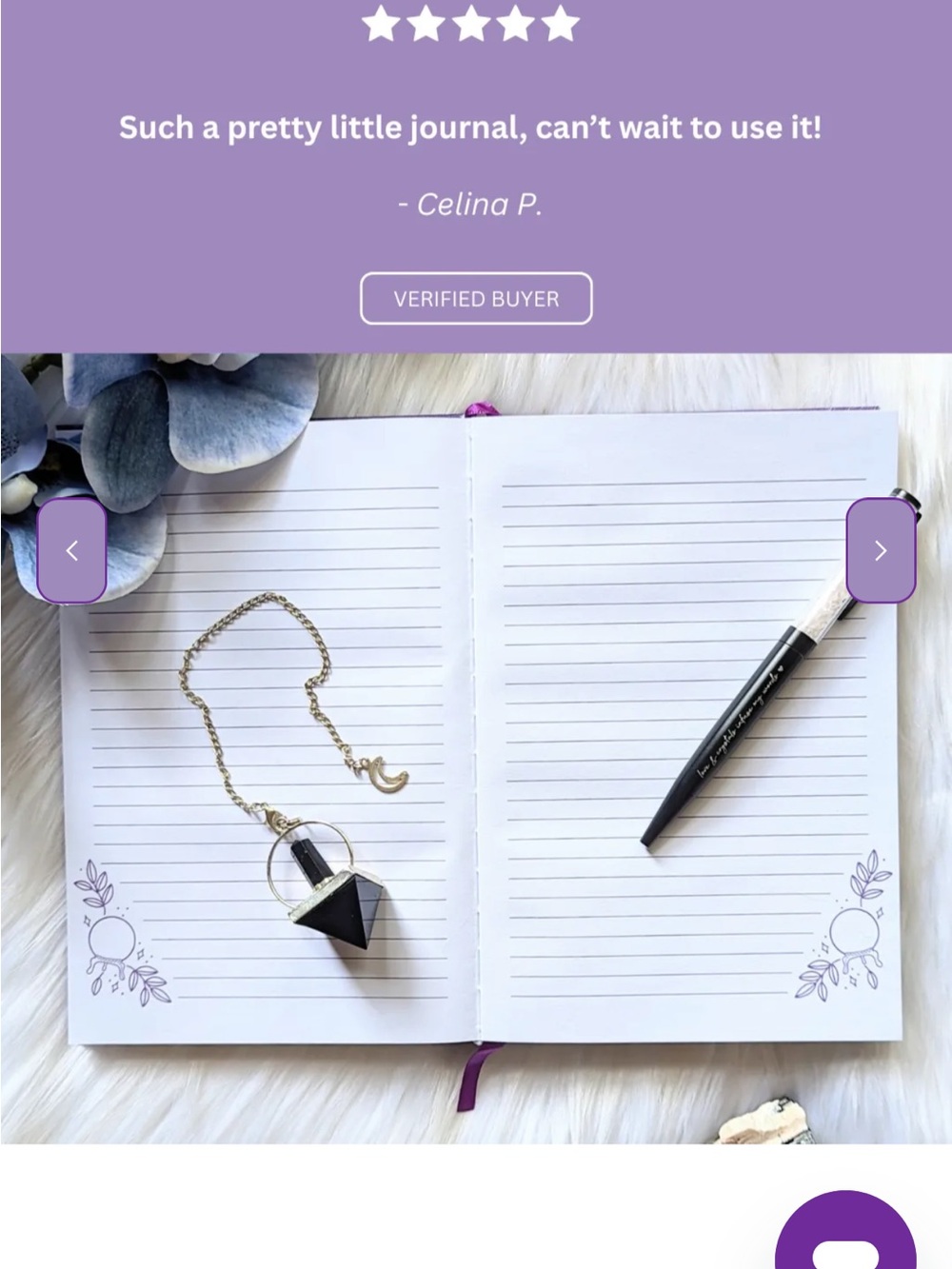 Goddess Provisions Mystical Musings Divination Diary NWT gift whimsigoth witch - Picture 7 of 11